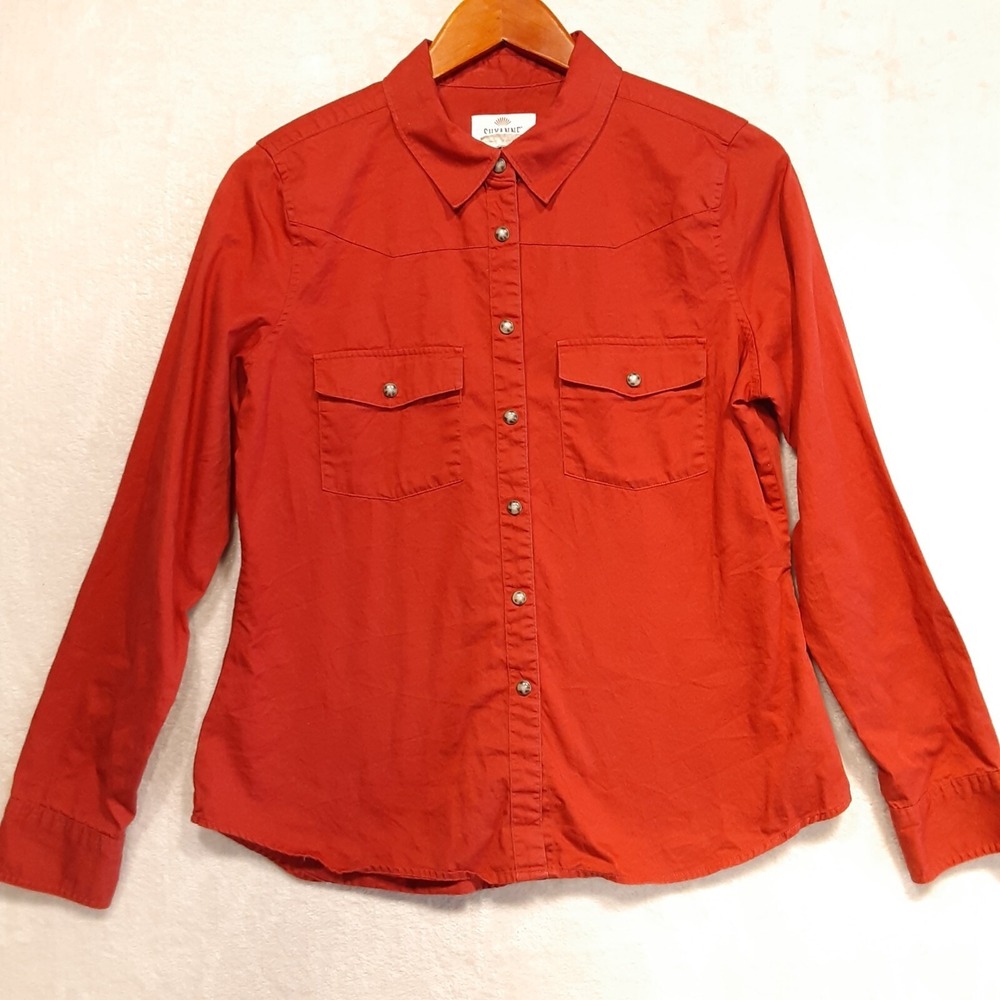 Shyanne Life Womans Long Sleeve Snap Button Shirt Sz.M/Red/Western Wear